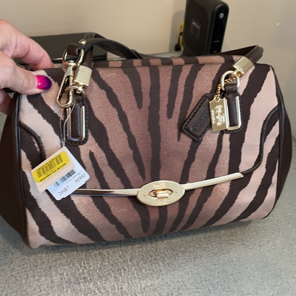 Coach zebra print bag NWT - Picture 4 of 7